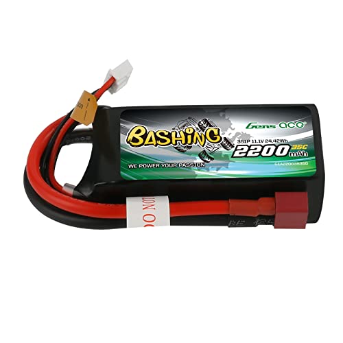 Amazon.co.jp: Gens ace 3S LiPo バッテリー 11.1V 2200mAh 35C ソフト
